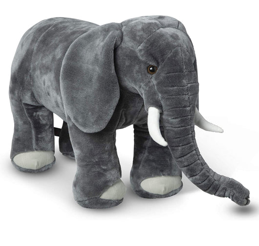 Melissa & Doug Giant Elephant - Lifelike Stuffed Animal (over 3 feet long) (new)