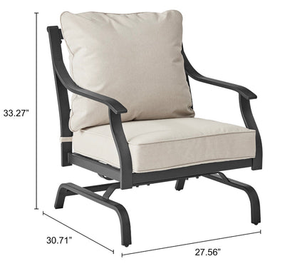 Better Homes & Gardens Newport 2-Piece Deep Seating Stationary Rockers!! NEW AND ASSEMBLED, MINOR SHIPPING DAMAGE(PHOTOS SHOWN)!!