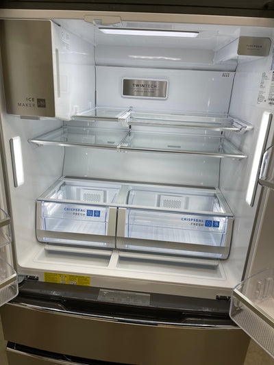 Frigidaire Gallery 21.5-cu ft 4-Door Counter-depth French Door Refrigerator with Ice Maker (Smudge-proof Stainless Steel) ENERGY STAR Item #5037443 Model #GRMC2273CF- new - scratch and dent