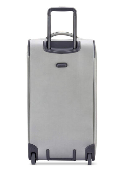 DELSEY Paris Egoa Rolling Travel Duffel Bag with 100% Recycled Materials, Light Gray, Checked-Medium 25 Inch- NEW !!!