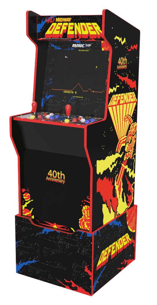 Arcade1Up Defender 40th anniversary 12-in-1 Midway Legacy Edition Arcade with Licensed Riser and Light-Up Marquee!! NEW IN BOX!!