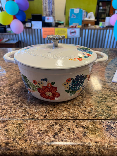 The Pioneer Woman Dazzling Dahlias 3 Qt Casserole w/ Lid!! NEW OUT OF BOX!!