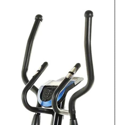 Exerpeutic Magnetic elliptical steering wheel training machine for home gym with natural elliptical movement, MyCloudFitness Bluetooth tracking and pulse rate grips, black and blue!  -Brand new in the box