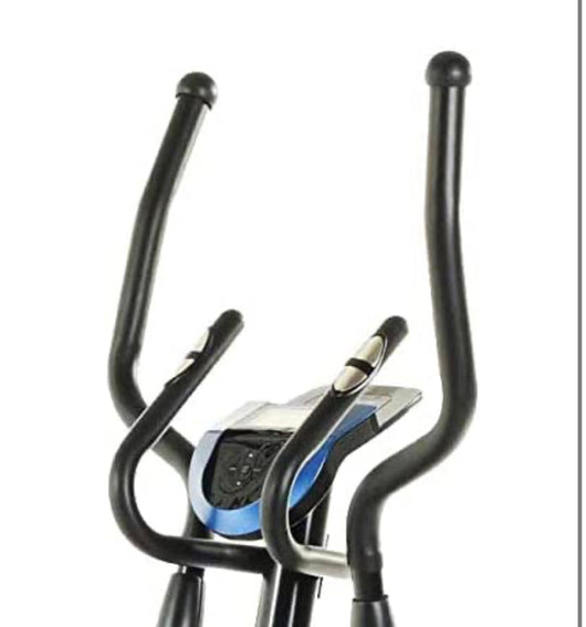 Exerpeutic Magnetic elliptical steering wheel training machine for home gym with natural elliptical movement, MyCloudFitness Bluetooth tracking and pulse rate grips, black and blue!  -Brand new in the box