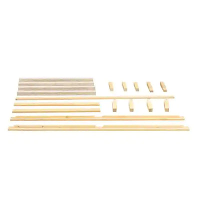 Naomi Home  Natural Solid Wood Full Platform Bed Frame with Wooden Slats**New**