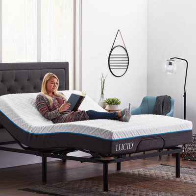 Lucid Basic Remote Controlled Adjustable Bed Base - Heavy Duty Steel Multi-Position - Twin XL**New in Box**