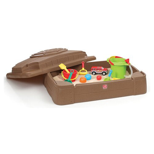 Step2 Play and Store Kids Sandbox with Cover and Four Molded Seats**New in Box**