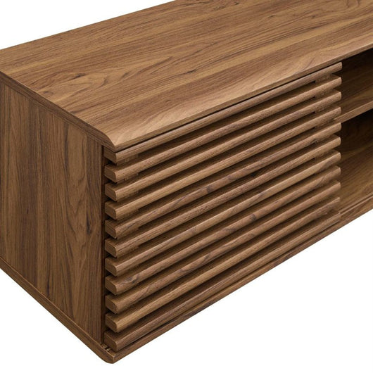 Modway Render 60" Wall-Mount Media Console TV Stand Walnut**New in Box**