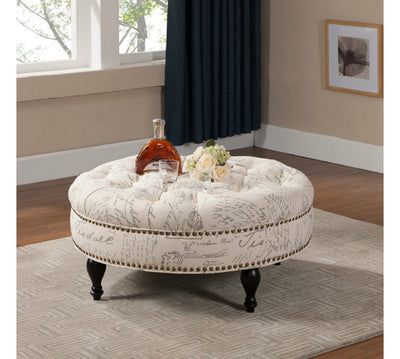 Baxton Studio Palfrey Upholstered Ottoman (new)