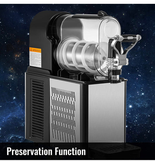 VEVOR Slushy Machine, 3L Daiquiri Machine Commercial, Single Bowl Frozen Drink Slush Machine, Balck Commercial Slushie Machine, 330W Frozen Slush Machine, Stainless Steel Home Slush Machine**New,Used very few times**