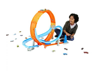 Hot Wheels Massive Loop Mayhem Track Set with 28-In Wide Track Loop & 1 Car- NEW IN BOX!!!