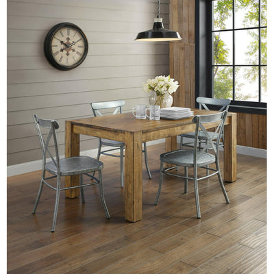 Better Homes & Gardens Bryant Solid Wood Dining Table, Rustic Brown- new and assembled