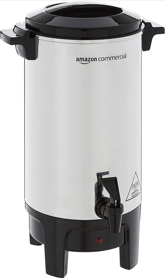 AmazonCommercial Coffee Urn - Aluminum, 40 Cups/6 Liters- NEW IN BOX!!!
