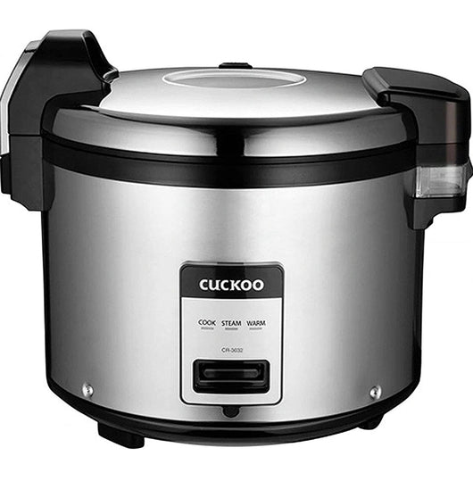 CUCKOO CR-3032 | 30-Cup (Uncooked) Commercial Rice Cooker & Warmer | Automatic Warm Mode, Nonstick Inner Pot, Detachable Inner Lid | Stainless Steel! (New - Dented From Shipping)