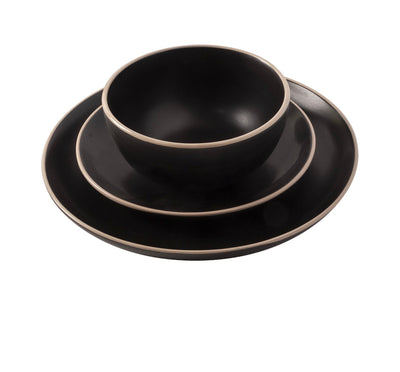 Better Homes and Gardens Zuri 12pc Matte black Dinnerware (new in the box)