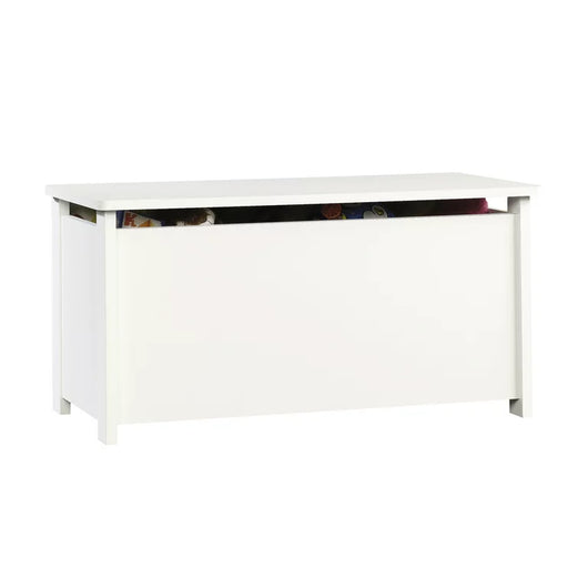 Sauder Beginnings Hinged Safety Top Wooden Toy Chest/Bench, Soft White Finish**New in box**