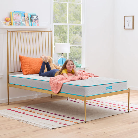 Linenspa 6 Inch Innerspring Full Mattress with Foam Layer - Firm Feel - CertiPUR-US Certified - Mattress in a Box, White**New in box**