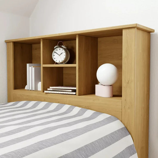Rest Haven Wood 4 Section Storage Headboard, Twin, Natural**New in box**