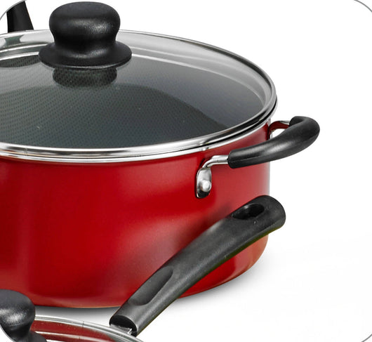Tramontina Primaware 18 Piece Non-stick Cookware Set, Red- BRAND NEW IN BOX!!!!