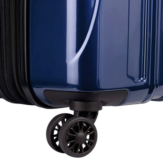 DELSEY Paris Helium Aero Hardside Expandable Luggage with Spinner Wheels, Blue Cobalt, Checked-Medium 25 Inch- NEW OUT OF BOX!!!!