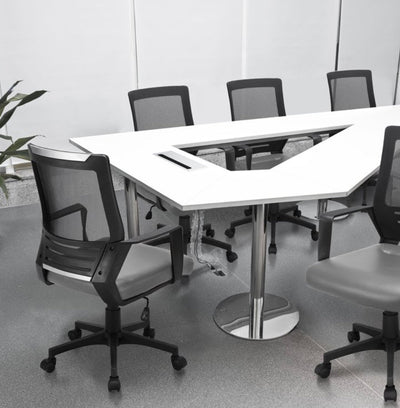 Smilemart Adjustable Midback Ergonomic Mesh Swivel Office Chair with Lumbar Support, Gray Seat- NEW AND ASSEMBLED!!!