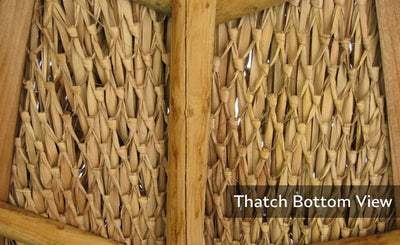 FOREVER BAMBOO Mexican Thatch Roof Runner Roll Duck Blind Grass Tiki Hut Thatch Duck Boat Blinds Palapa Thatch Roofing for Tiki Bar Huts, Tan, 35" x 60'!! BRAND NEW IN PLASTIC!!