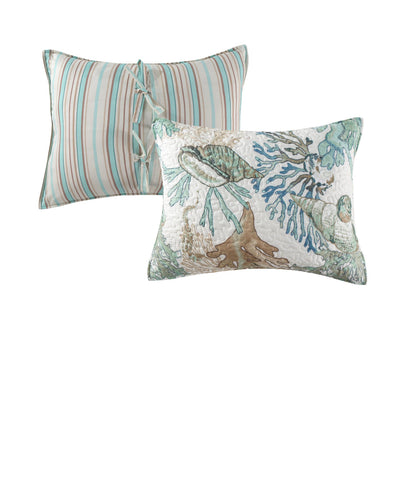 Barefoot Bungalow Quilt Set full/queen ( new)