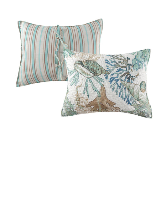 Barefoot Bungalow Quilt Set full/queen ( new)