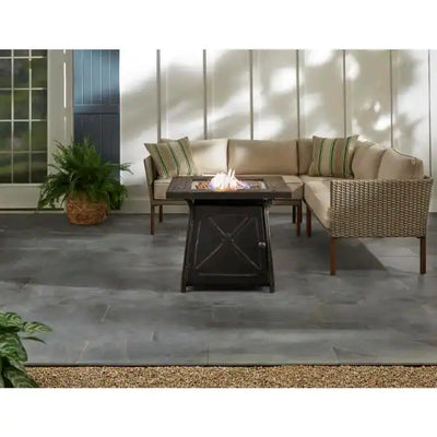 Hampton Bay Crossridge 50,000 BTU Antique Bronze Finish Gas Fire Pit**New in Box**