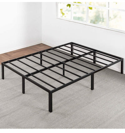 Best Price Mattress 14 Inch Metal Platform Beds w/ Heavy Duty Steel Slat Mattress Foundation (No Box Spring Needed), Black**New in box**