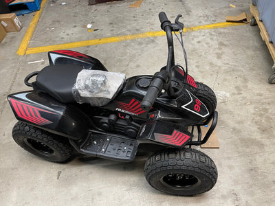 Pulse Performance Products, ATV Electric Quad, Ages 8+, 12V battery, 10 MPH, Puncture Proof Tires, hand Brake, 40 Min. Ride Time- new and assembled