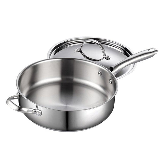 Cooks Standard Classic 5 Quart, 11" Stainless Steel Deep Saute Pan with Lid**New in Box**
