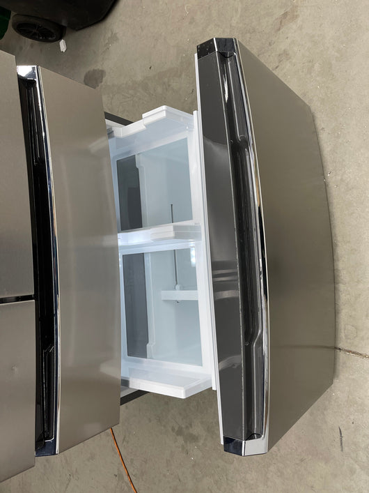 Frigidaire Gallery 21.5-cu ft 4-Door Counter-depth French Door Refrigerator with Ice Maker (Smudge-proof Stainless Steel) ENERGY STAR Item #5037443 Model #GRMC2273CF- new - scratch and dent