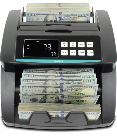 Kolibri Money Counter Machine - 1,500 bills per min, advanced counterfeit detection, set up in minutes, Add and Batch Modes, Cash Counter with LCD Display!  -Brand new in the box