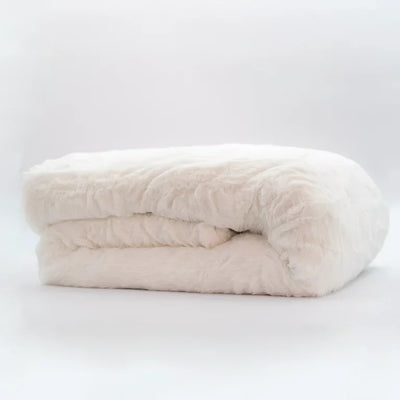 Tranquility Faux Fur 12lb Weighted Blanket with Washable Cover**New in box**