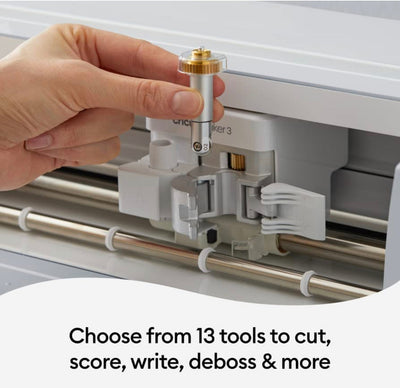 Cricut Maker 3 - Smart Cutting Machine, 2X Faster & 10X Cutting Force, Matless Cutting with Smart Materials, Cuts 300+ Materials, Bluetooth Connectivity, Compatible with iOS, Android, Windows & Mac- new in box