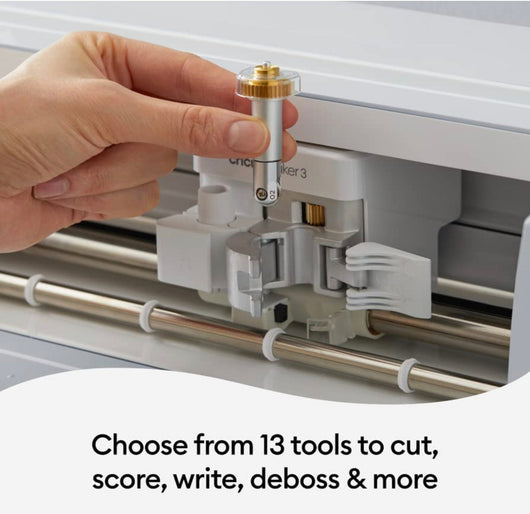 Cricut Maker 3 - Smart Cutting Machine, 2X Faster & 10X Cutting Force, Matless Cutting with Smart Materials, Cuts 300+ Materials, Bluetooth Connectivity, Compatible with iOS, Android, Windows & Mac- new in box