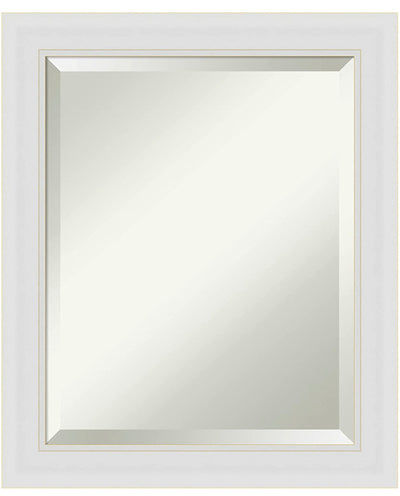 Amanti Art Flair Soft White Narrow Wall Mounted Mirror, Glass Size 16x20 (new out of the box)