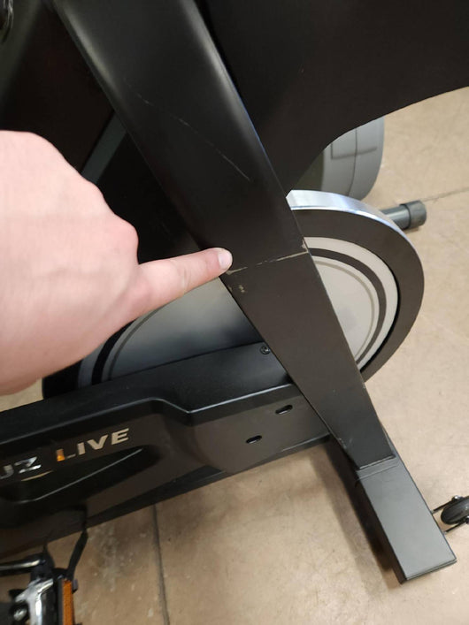 Magnetic Resistance Stationary Exercise Bike with LCD monitor (new and assembled with small scratch- photos shown)