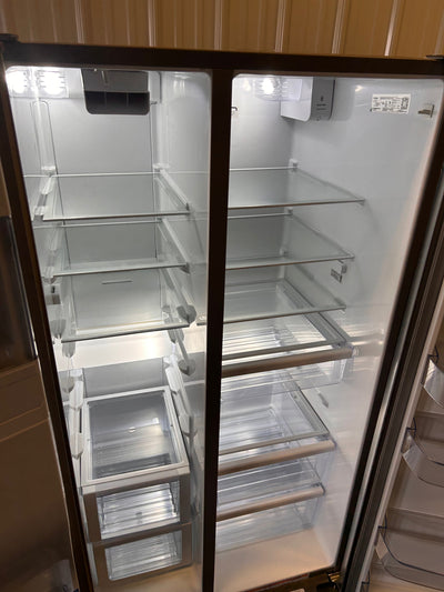 Whirlpool 28.4-cu ft Side-by-Side Refrigerator with Ice Maker (Fingerprint Resistant Stainless Steel)!  -Brand new, does have a minor scratch & dent from shipping, photos shown