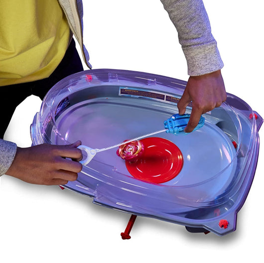 BEYBLADE Burst Surge Speedstorm Motor Strike Battle Set -- Battle Game playset with Motorized Stadium, 2 Battling Top Toys and 2 Launchers- NEW IN BOX!!!