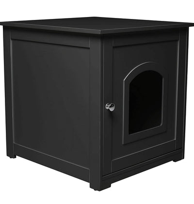 zoovilla Kitty Litter Loo – Hidden Litter Box Furniture, Black**New in Box**
