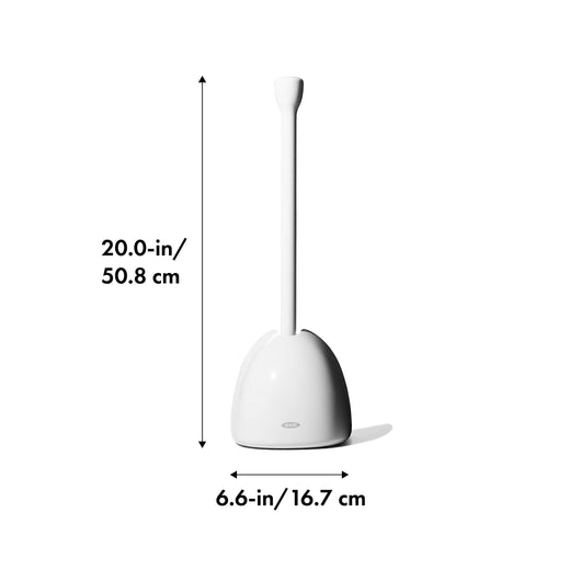 OXO Good Grips Toilet Plunger with Cover, White**New in box**