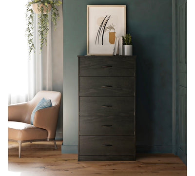 Mainstays Classic 5 Drawer Dresser black oak (new in the box)