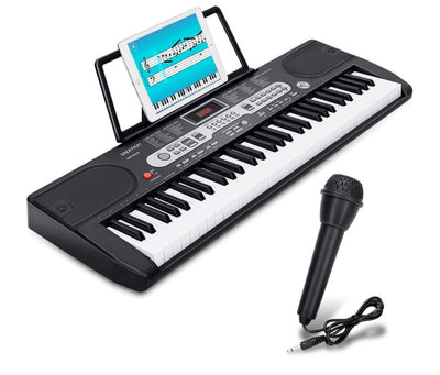 SKONYON 61 Key Piano Keyboard Portable Electric Keyboard with Microphone- NEW IN BOX!!!