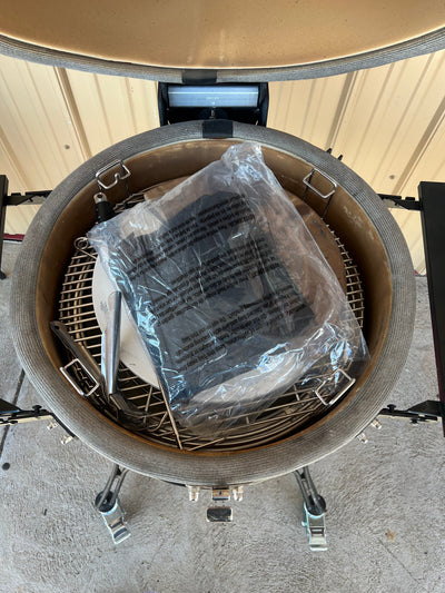 Kamado Joe Classic II 18” Charcoal Grill, Red!!! (Grill is used once but all accessories and inserts are brand new never used, please see photos!)
