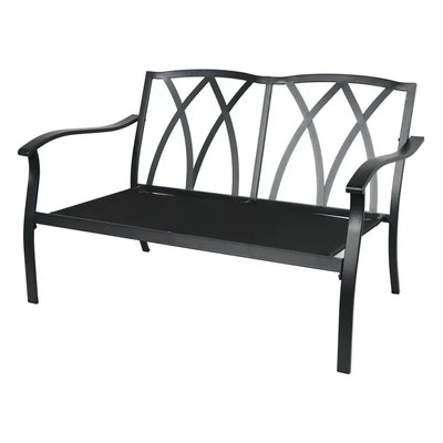 Mainstays Belden Park 4-Piece Outdoor Furniture Patio Conversation Set, Red**New and assembled**
