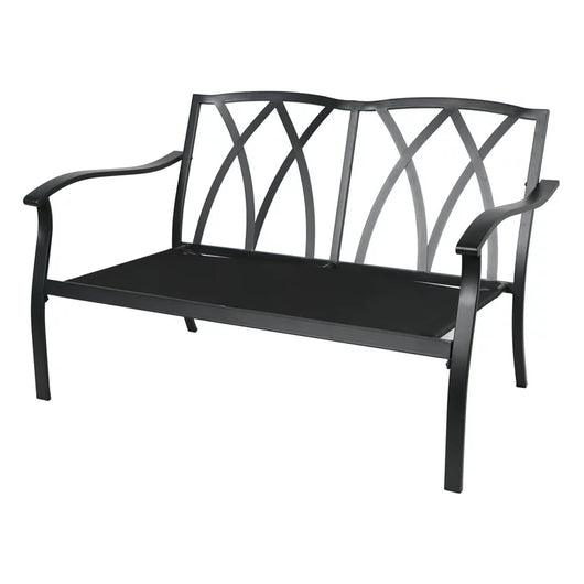 Mainstays Belden Park 4-Piece Outdoor Furniture Patio Conversation Set, Red**New and assembled**