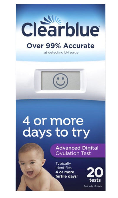 Clearblue Advanced Digital Ovulation Test, Predictor Kit, 20 Tests- NEW!!!