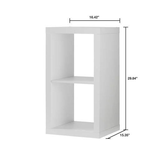 Better Homes & Gardens 2-Cube Storage Organizer, White Texture**New in box**